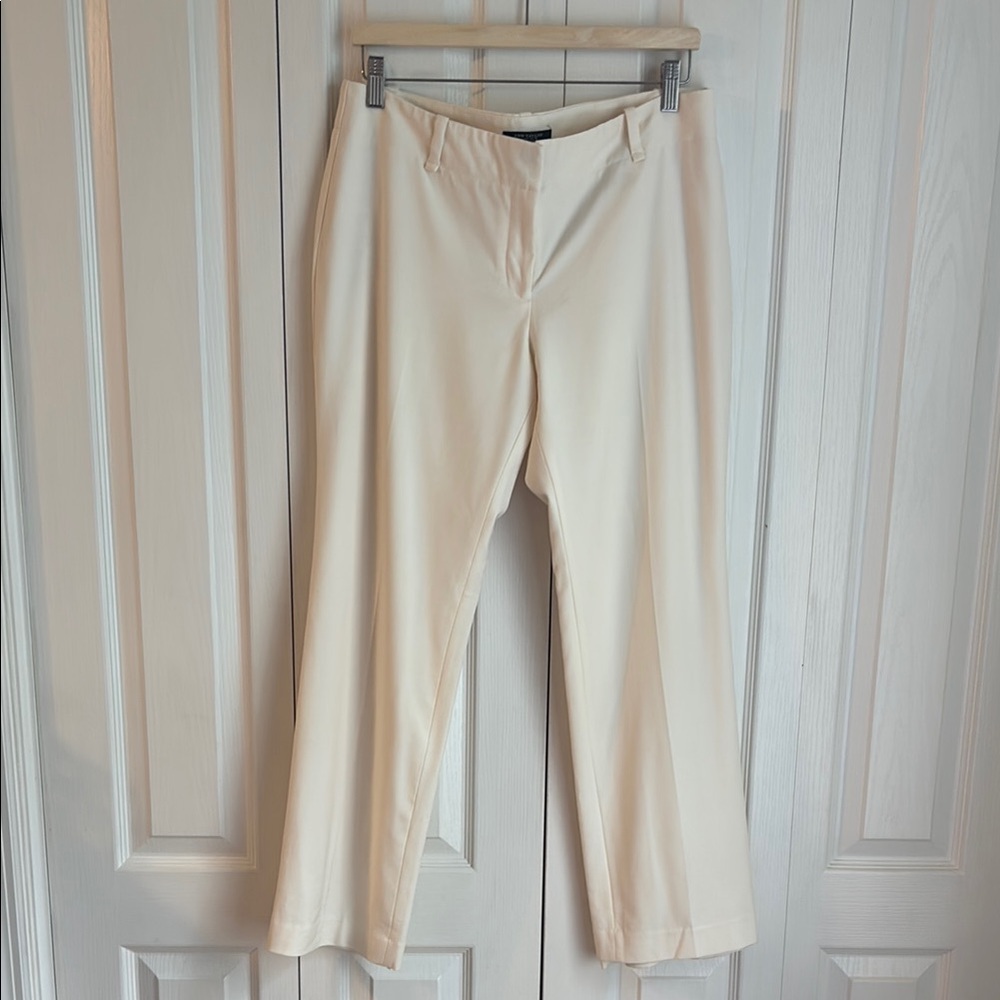 Ann Taylor Cream Trouser. Size 12 Petite